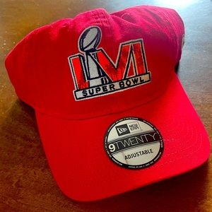 Super Bowl LVI hat New Era. Red. Adjustable. (New)